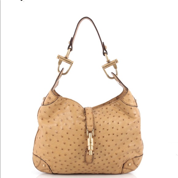 Gucci Handbags - ⭐️🆕[Gucci]Piston Lock Jackie Bag Ostrich
 Bag